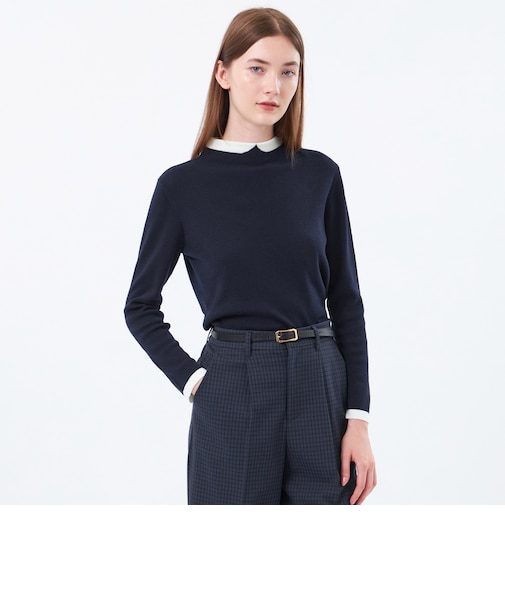 【Cleric Collar Knit(クレリックカラーニット)】