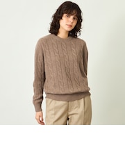 GREY LABEL ウールカシミヤケーブルニット