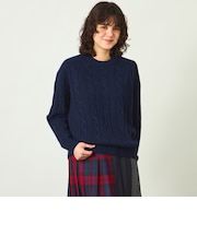 GREY LABEL ウールカシミヤケーブルニット