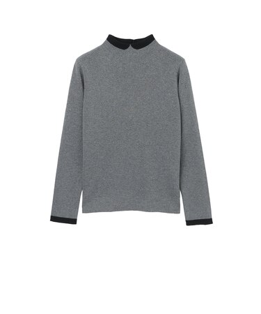 【Cleric Collar Knit(クレリックカラーニット)】グリッターニット