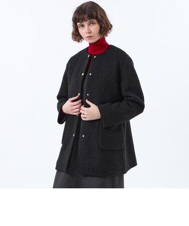 【WEB&一部店舗限定】ウールパイルミドルコート