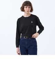 【WEB&一部店舗限定】バッキンガムベア ワッペンクルーネックニット