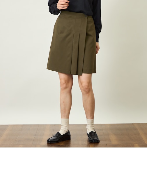 GREY LABEL ラップミニスカート