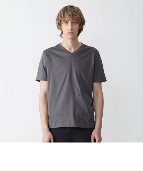 B週末値下★ブラックレーベルクレストブリッジ★マーセライズTシャツ新品L黒半袖 マーセライズVネックTシャツ｜ブルーレーベルブラックレーベル