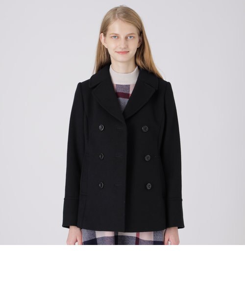 エアリーウールビーバーピーコート｜ブルーレーベルブラックレーベル