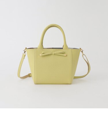 リボンレザーバッグ