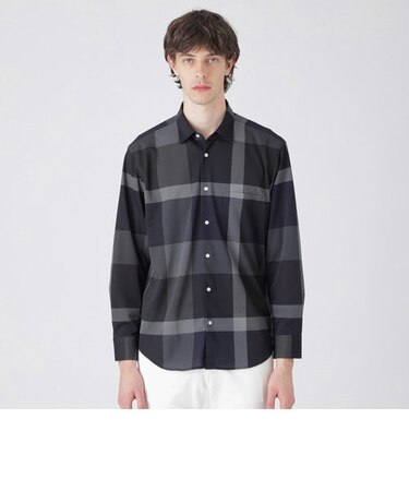 ハイゲージジャージークレストブリッジチェックシャツ