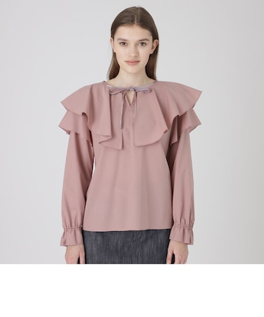 ハーブカラーエアリーローンブラウス