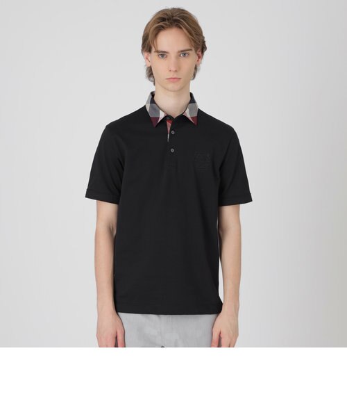 パーシャルチェックカノコポロシャツ｜ブルーレーベルブラックレーベル