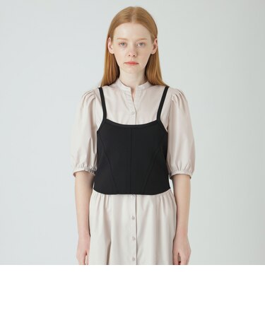 【Blue Lab:EZUMi】ニットビスチェシャツドレス