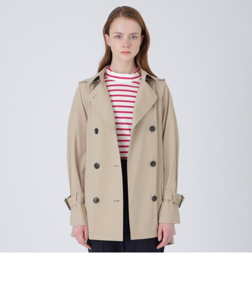 【80周年記念アイテム】ラミネートストレッチタフタレインケープコート