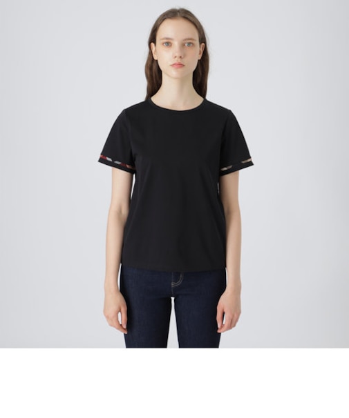 プレーティングシルケット天竺カットソー