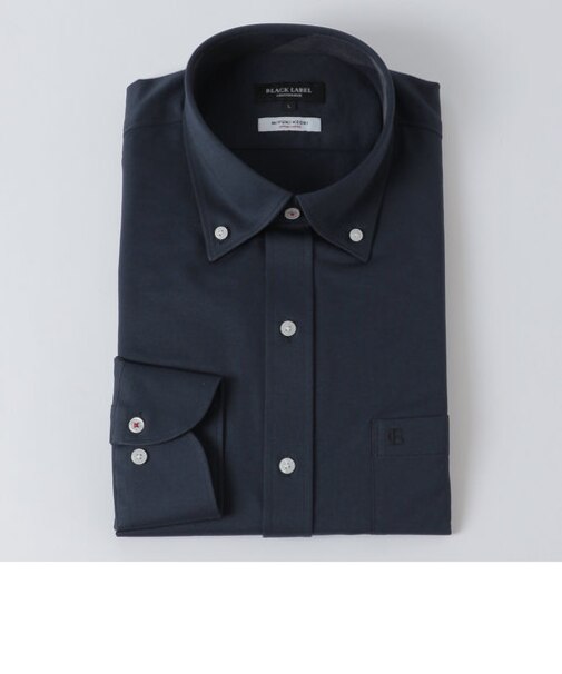 MIYUKIジャージソリッドボタンダウンシャツ