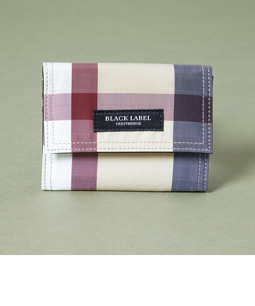 BLUE LABEL CRESTBRIDGE 三つ折り財布 チェック柄 BLUE LABEL
