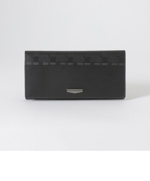 エンボスチェックロングウォレット