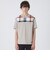 パーシャルチェックカノコTシャツ