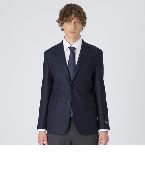 di Pray ネイビーヘリンボーンジャケット