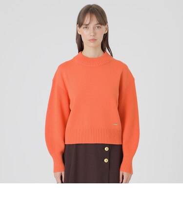 バルキーハーフカーディガンニット