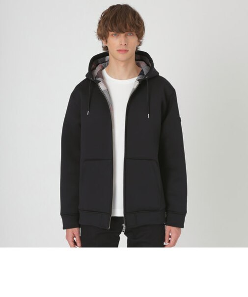 バックチェックキルトパーカー