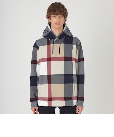 【店舗限定】フードロゴクレストブリッジチェックフーディー