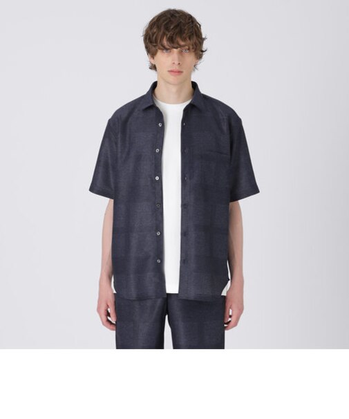 シャドーチェックカラミシャツ