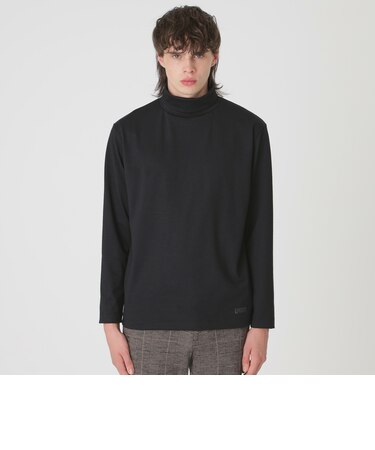 ウールジャージーロールネックカットソー