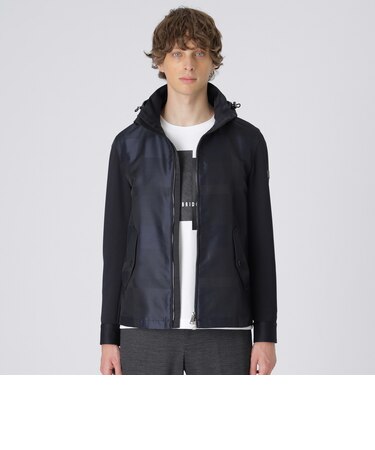 ジャージーコンビシャドークレストブリッジチェックマリンパーカー