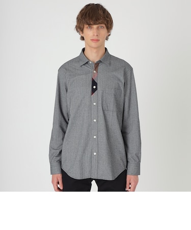 プラケットチェックジャージーネルシャツ