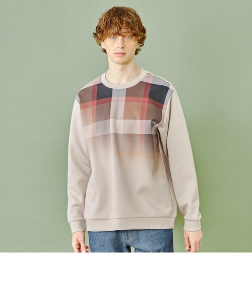 ブラックレーベル クレストブリッジ フェードチェック スウェットシャツ WEB限定】フェードチェックスウェットシャツ｜ブルーレーベル