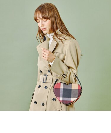オンラインストア限定】クレストブリッジチェックPVCハートバッグ 