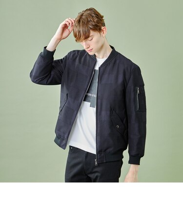 【WEB限定】シャドーウェーブクレストブリッジチェックパデットMA-1