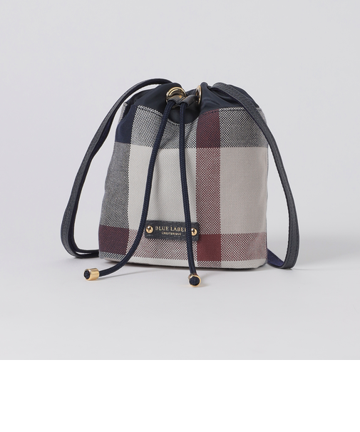クレストブリッジチェックキャンバス巾着