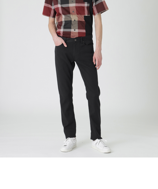 【一部店舗限定】Wフェイスクレストブリッジチェックスキニーデニムパンツ