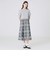 【美人百花コラボ】クレストブリッジチェックチュールニットセットアップ