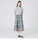 【美人百花コラボ】クレストブリッジチェックチュールニットセットアップ