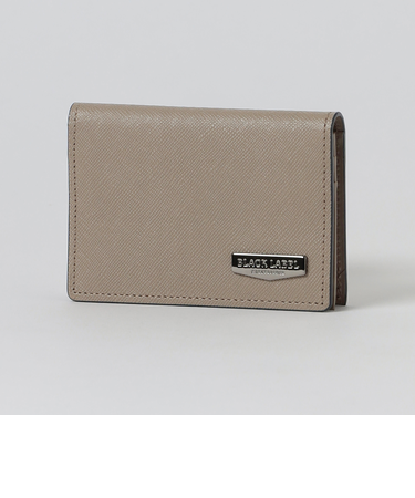 エンボスレザークレストブリッジチェックカードケース