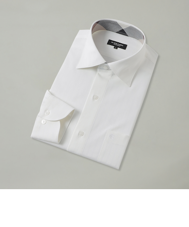 ハイストレッチシャドーストライプセミワイドカラーシャツ