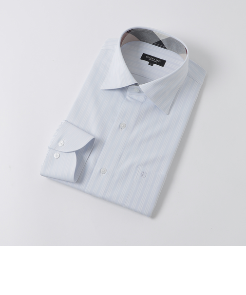 ハイストレッチシャドーストライプセミワイドカラーシャツ