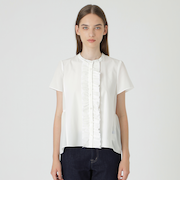 ミックスフリルブラウス