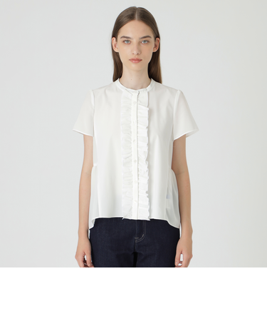 ミックスフリルブラウス