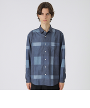 デニムライククレストブリッジチェックシャツ