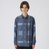 デニムライククレストブリッジチェックシャツ