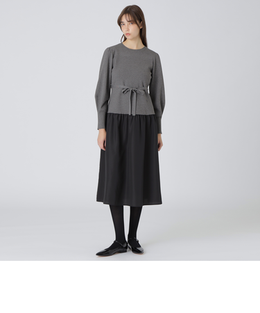 ハイツイストレーヨンストレッチドレス