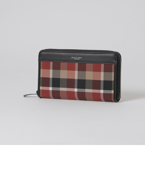 一部店舗限定】クレストブリッジチェックラウンドジップウォレット