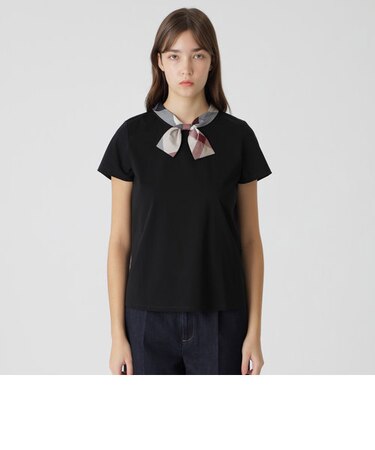 プレーティング天竺ボウタイTシャツ