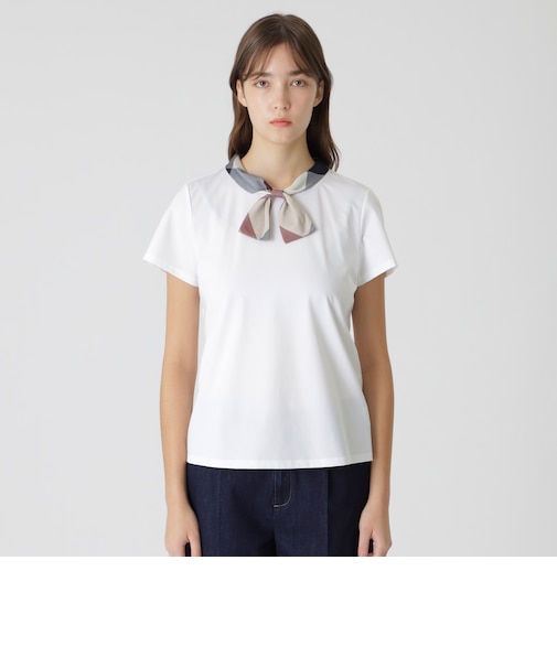 プレーティング天竺ボウタイTシャツ