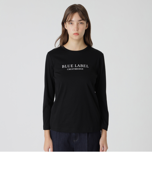 BLUE LABEL CRESTBRIDGE 長袖Tシャツ 40新品タグ付き ロゴプリントロングTシャツ｜ブルーレーベルブラックレーベルクレスト