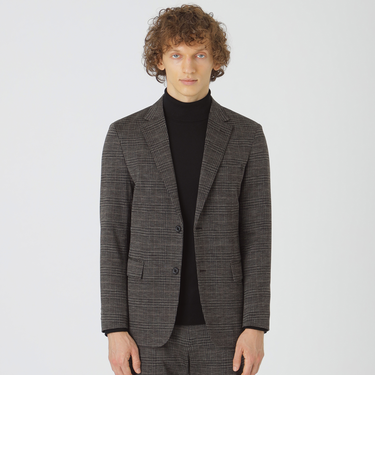 グレンチェックウールジャージージャケット