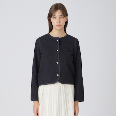 ツィードジャージージャケット