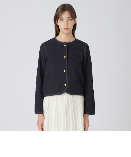 ツィードジャージージャケット